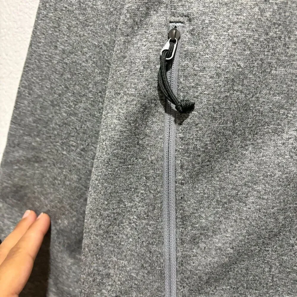 The North Face Gray Full Zip Jacket XL Gorpcore Outdoor Hiking Sporty Raglan‎